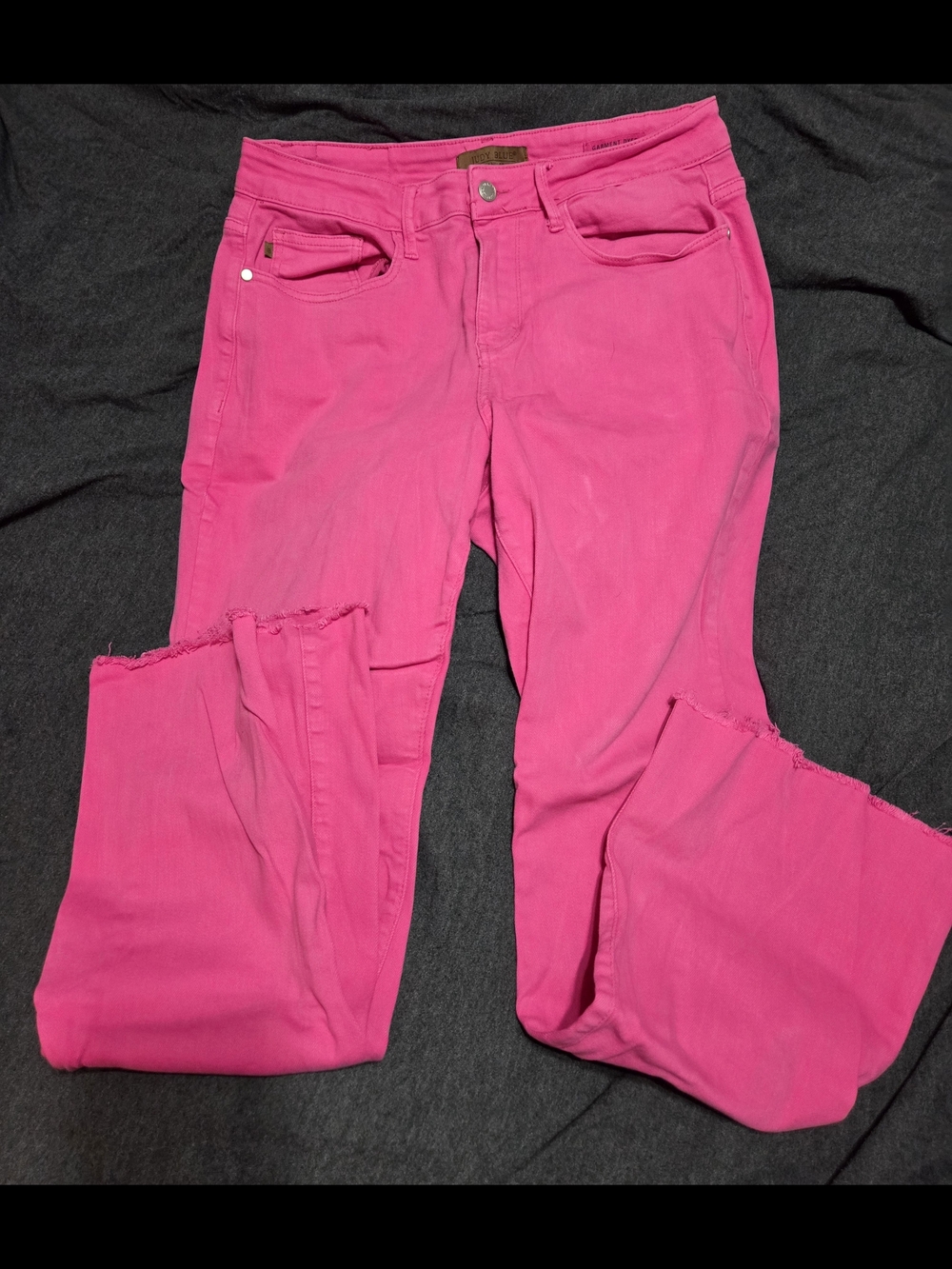 Judy Blue Hot Pink Wide Leg Jeans